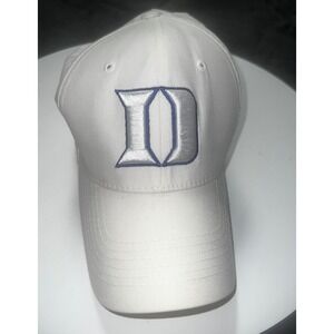 Duke Blue Devils Top of the World One-Fit White Baseball Cap Hat Embroidered